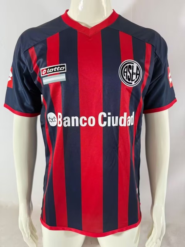 2013-14 San Lorenzo Home Retro Soccer Jersey