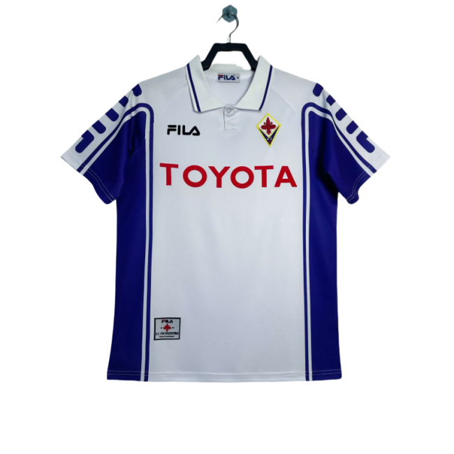 1999-00 Retro Fiorentina away soccer Jersey Mens