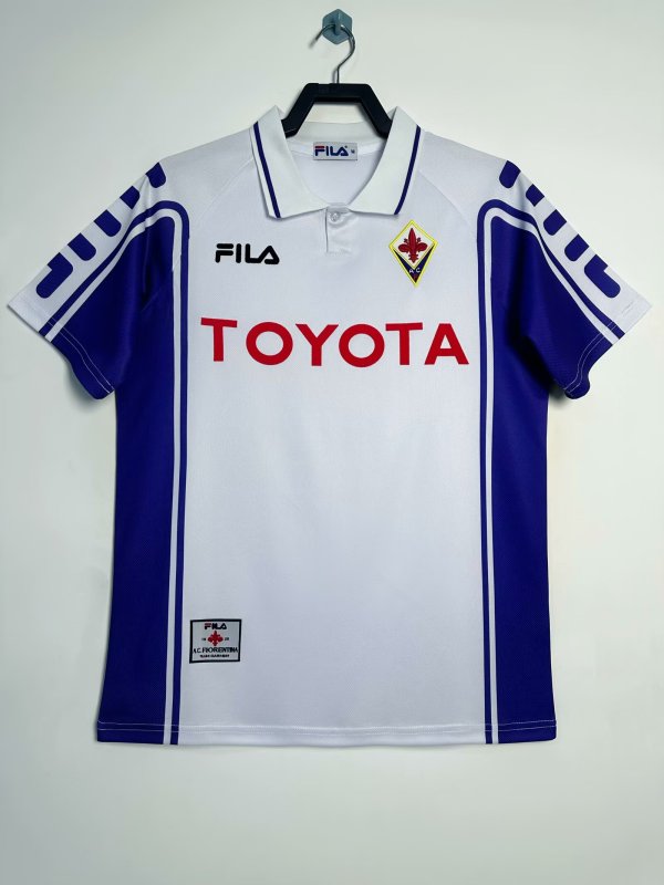 1999-00 Retro Fiorentina away soccer Jersey Mens