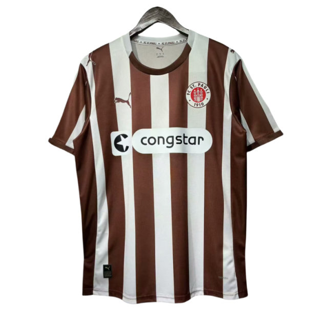 2025-26 Mens FC St  Pauli  Home Soccer Jersey