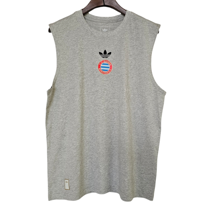 2025-26  Mens Manchester United grey vest Cotton Soccer Jersey