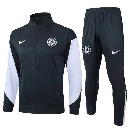 2025-26 Mens Chelsea dark grey  jacket Training suit