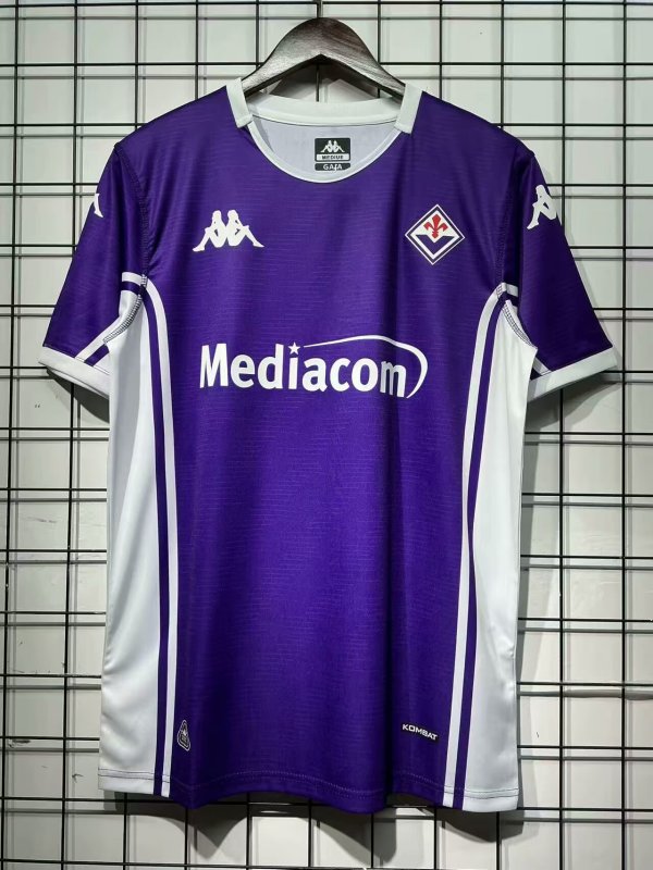 Mens Fiorentina Home blue soccer Jersey 2025-26