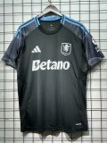 2025-26 Mens Aston Villa away black soccer Jersey