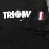 2025-26 Mens PSG black Soccer Jersey （Champions League version)