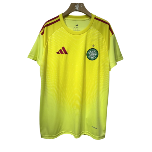 2025-26 Mens Celtic yellow goalkeeper soccer jersey
