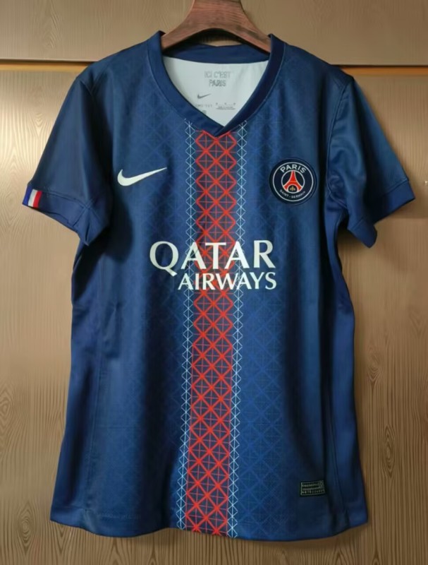 2025-26 Women PSG Home blue  Soccer Jersey