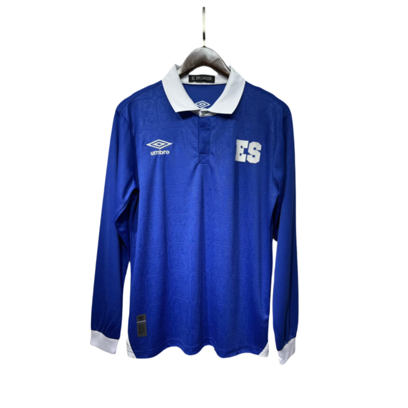 2025/26 Mens Salvador home blue  Long Sleeve  Soccer Jersey