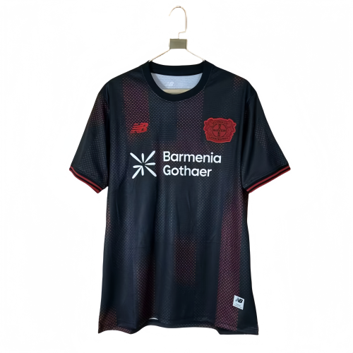 2025-26 Mens LeverKusen  black home Fans Soccer Jersey
