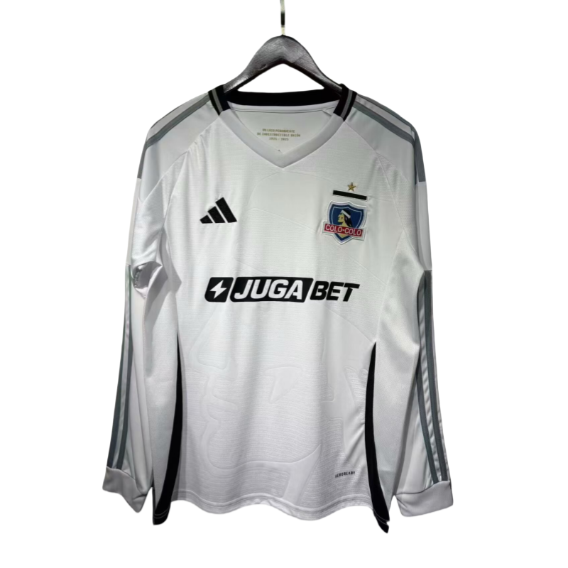 2025/26 Mens Colo-Colo home  Long Sleeve soccer jersey