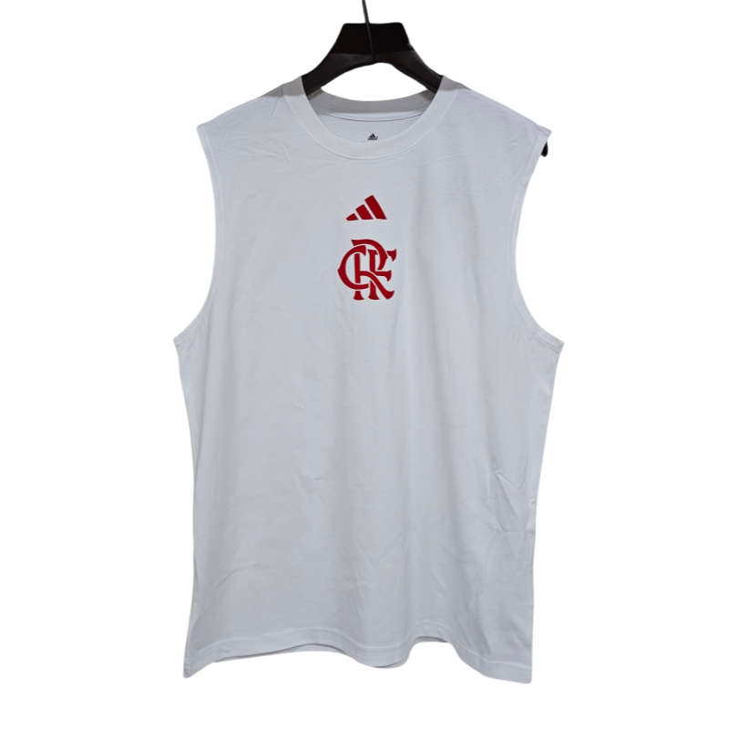 2025-26 Mens Flamengo white  vest Cotton Soccer Jersey