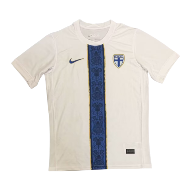 2025-26 Mens Finland home white soccer jersey