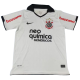 2012 Mens Corinthians Home White  Retro Soccer Jersey