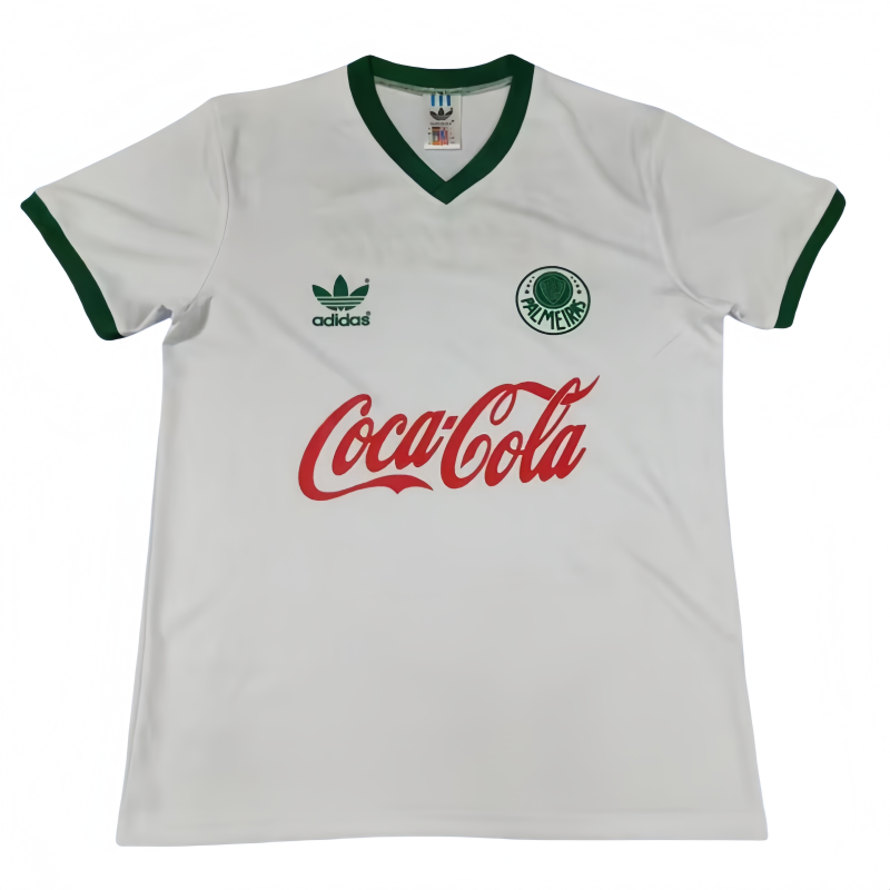 RETRO Mens  Palmeiras away white soccer jersey 1989