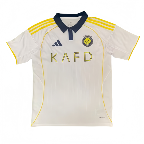 2025-26 Mens  Al-Nassr Third away  white soccer jersey