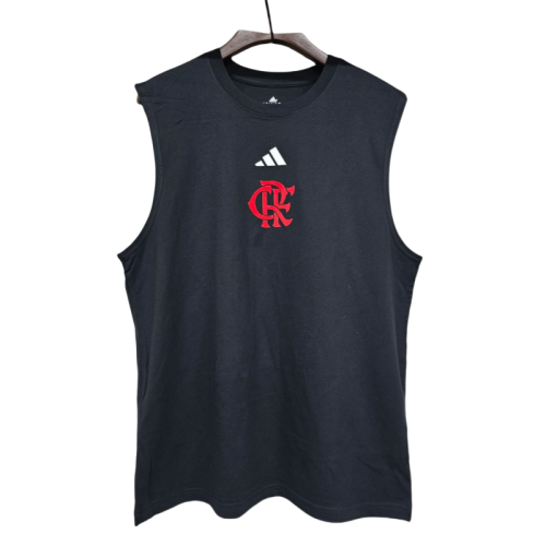 2025-26 Mens Flamengo black vest Cotton Soccer Jersey