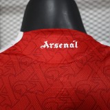 202526 Mens Arsenal red home  Player Version  Long Sleeve Soccer  Jersey