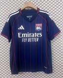 Mens Lyon blue away Soccer Jersey Fans Version 2526