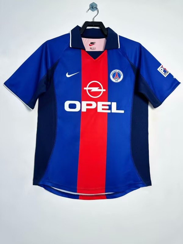 Retro psg  Home blue Jersey Mens 2000-01