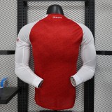 202526 Mens Arsenal red home  Player Version  Long Sleeve Soccer  Jersey