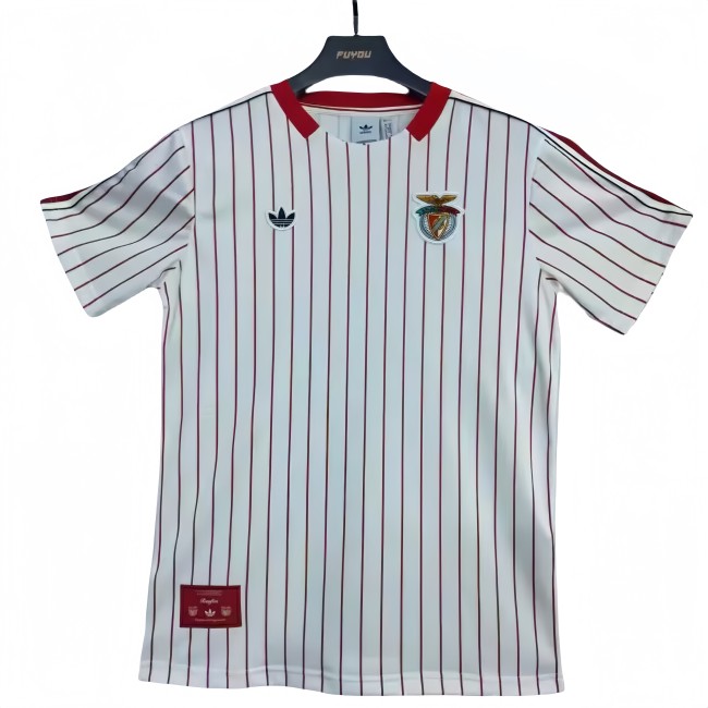 2025-26 Mens Benfica white  soccer Jersey