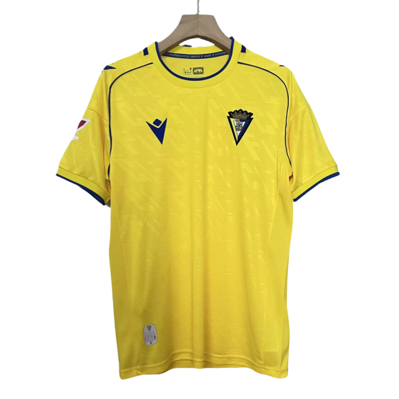 Men's Cadiz Cheap yellow home soccer jersey 2025-26