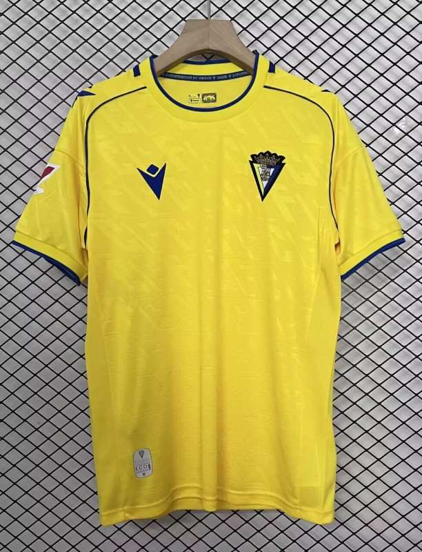 Men's Cadiz Cheap yellow home soccer jersey 2025-26