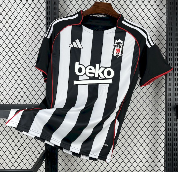 Men's Besiktas away black soccer Jersey  2526