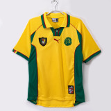 Mens Cameroon yellow away Soccer Jersey 1998-99