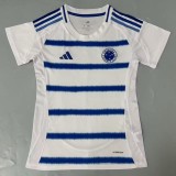 Women Cruzeiro white  away soccer jersey 2025-26