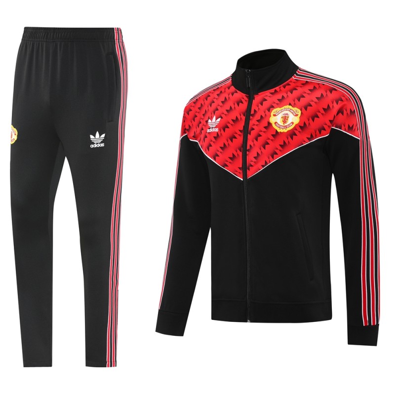 2025-26 Mens Manchester United  black Jacket  Training Suit