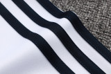2025-26 Mens Real  Madrid white  Half-pull Training Suit