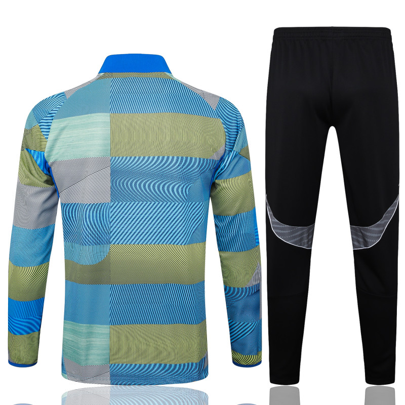 2025-26 Mens Real Madrid Blue green  Jacket Training Suit