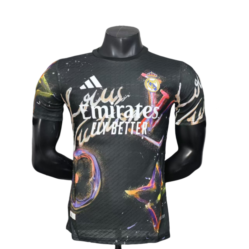 2025-26 Mens Real Madrid black  Player Special Edition soccer jersey
