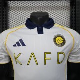 2025-26 Mens  Al-Nassr Third away  Player white soccer jersey