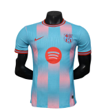 2025-26 Mens Barcelona Special Edition blue Player  soccer jersey