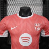 2025-26 Mens Barcelona orange Player version soccer jersey