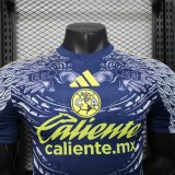 2025-26 Mens Club America blue Player Version Soccer Jersey