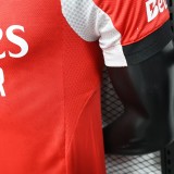 Men's Benfica Home red Player version soccer Jersey 2526