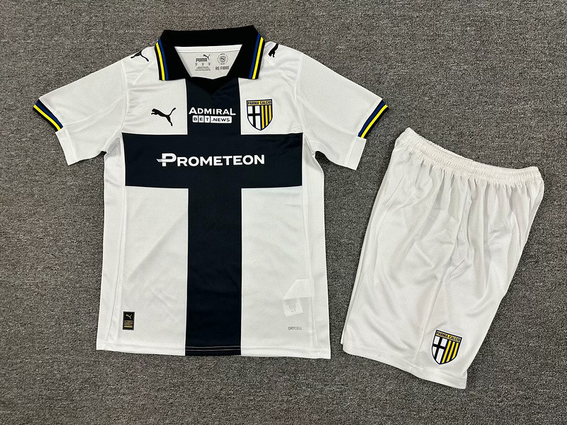 Kids Parma Calcio  home Black and white Jersey  2526