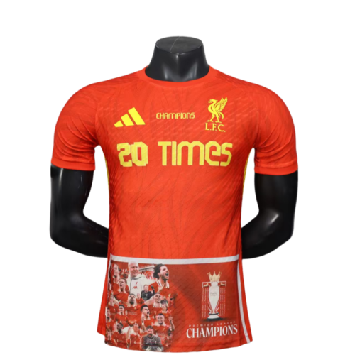 Mens LIV red Soccer Jersey Player Version 2025-26