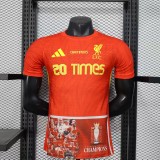 Mens LIV red Soccer Jersey Player Version 2025-26
