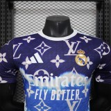 Mens Real Madrid blue  Player Special Edition soccer jersey 2025-26