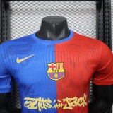 Mens Barcelona Red Blue Special Edition  Player  soccer jersey 2526