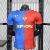 Mens Barcelona Red Blue Special Edition  Player  soccer jersey 2526