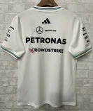 2025 F1 Mercedes White T-Shirts Racing Suit