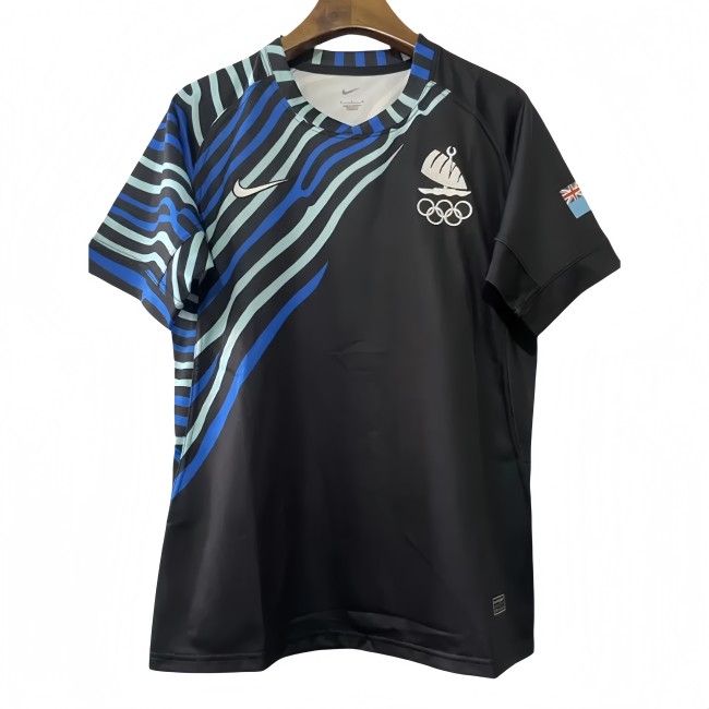 2024 Fi Jian Black Rugby Jersey