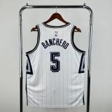 24-25 Magic BANCHERO #5 White City Edition Top Quality Hot Pressing NBA Jersey