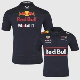 2025 F1 Red Bull Black Polo Racing Suit