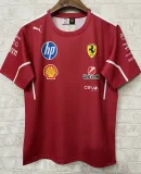 2025 F1 Ferrari Red T-Shirts Racing Suit